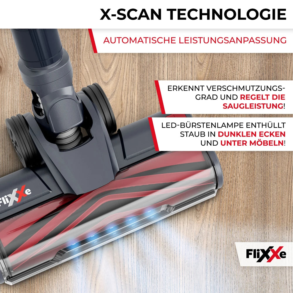 FiXXE T12 Akkustaubsauger X-Scan Technologie