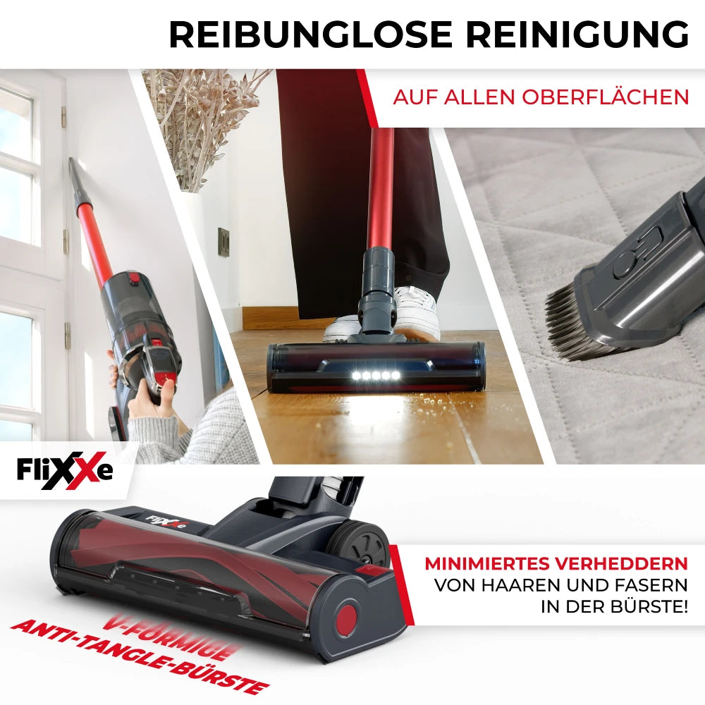 FiXXE T12 Akkustaubsauger Funktion