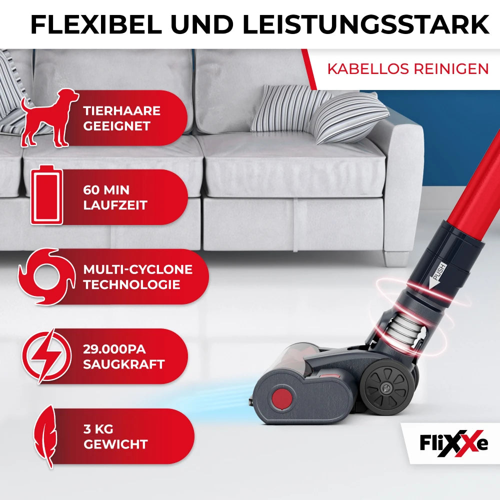 FiXXE T12 Akkustaubsauger Daten