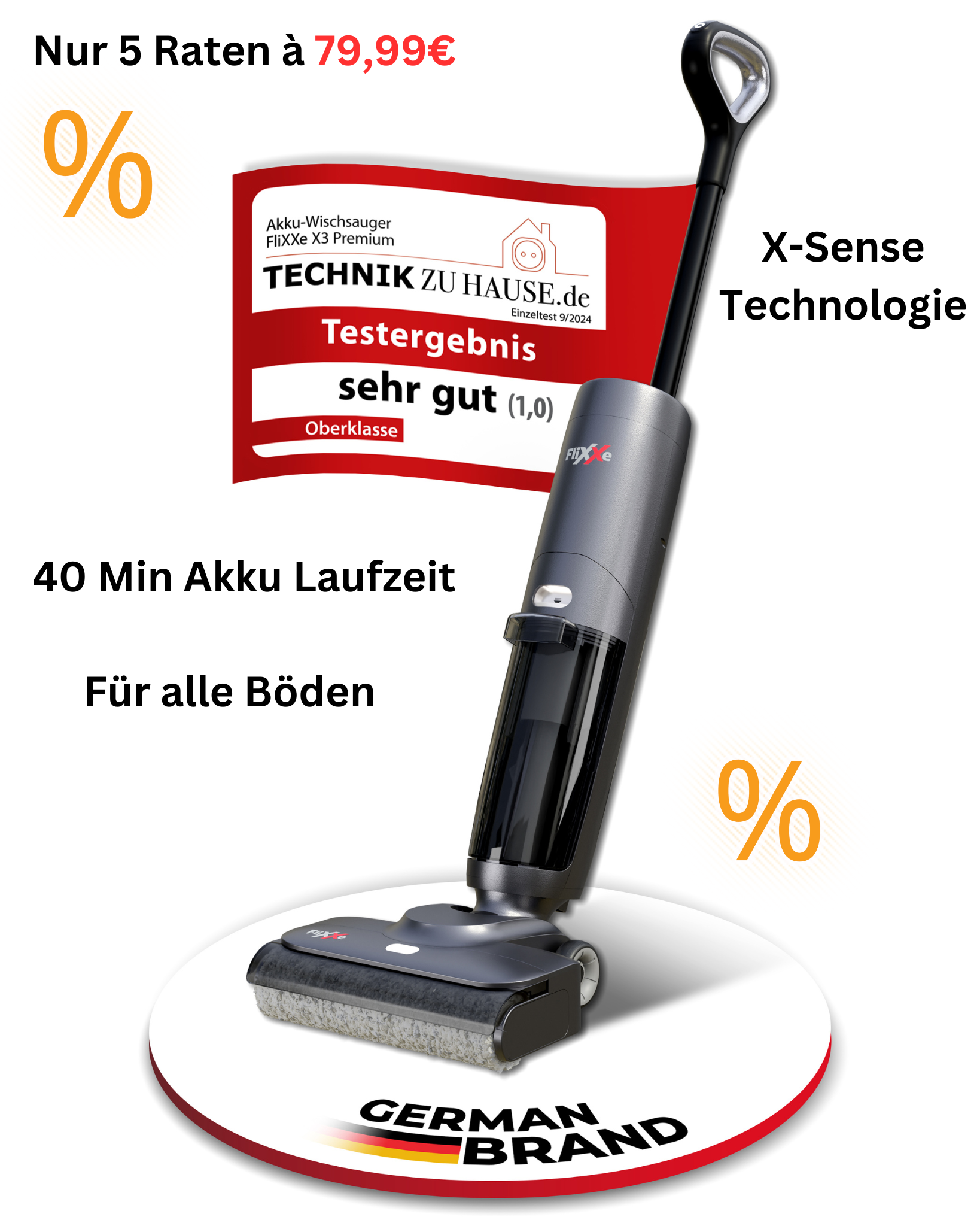 Flixxe X3 Premium Nass und Trockensauger