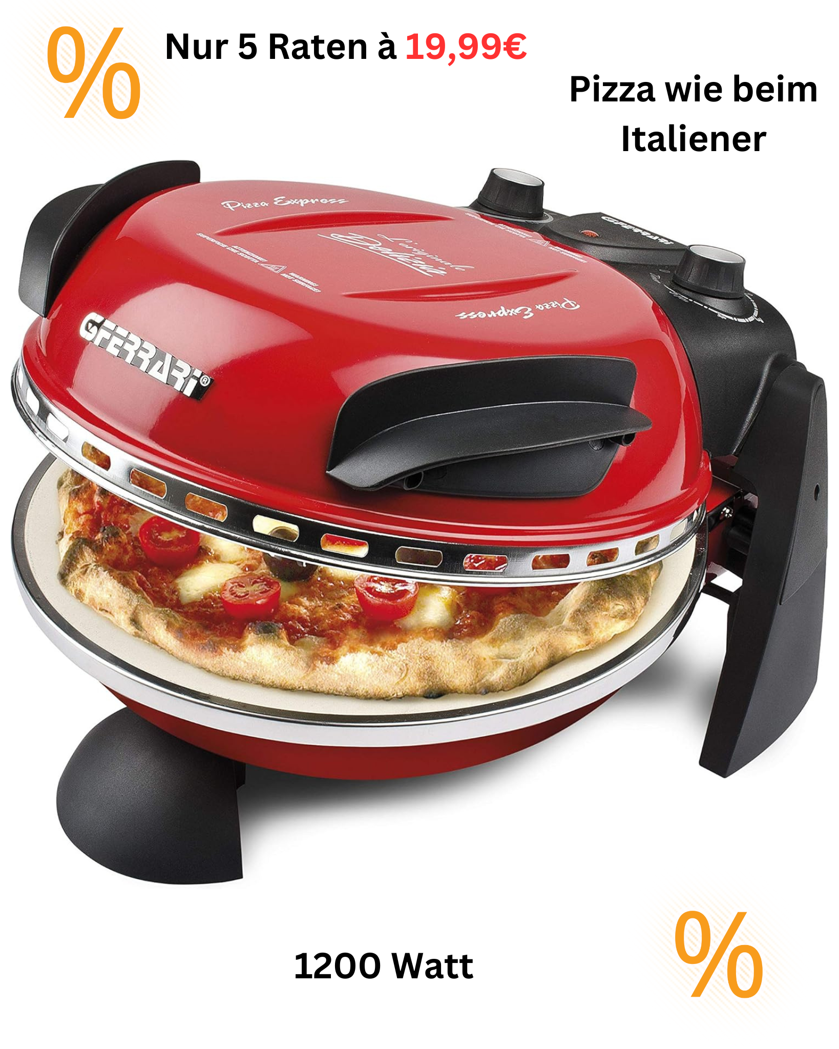 G3FERRARI G1000602 Delizia Pizzamaker Pizzaofen