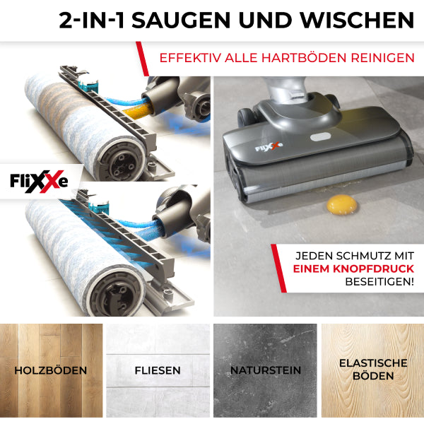 Flixxe X3 Premium Nass und Trockensauger Funktion